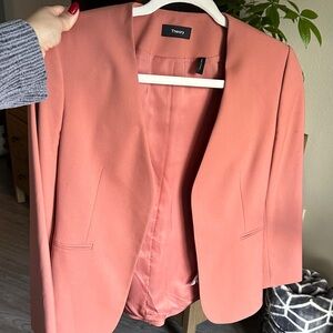 Theory Women's Wool Coral Blazer
